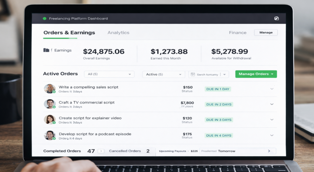 earn money using ChatGPT freelancing work setup